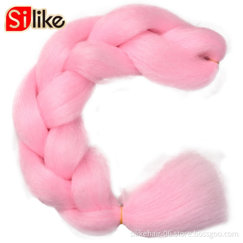 Wholesale Jumbo Braids Hairstyles Cheap Price 100g 24" Ombre Glowing Hair in the Darkness Synthetic Crochet Hair Extensions